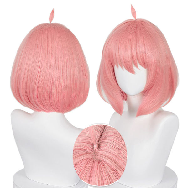 Anya Forger Cosplay Wig Anime Wig HSIU Pink Kort Hår zy Pink