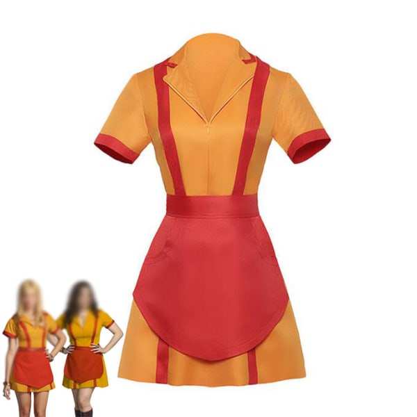 Kvinders middagsuniformkjole Cosplay-kostume Halloween K XL