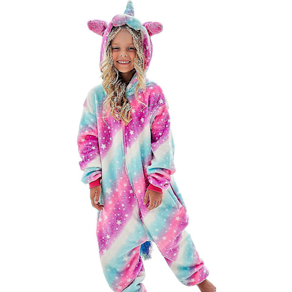 Soft Rose Starlight7-8 år Barnepyjamas Onesie Matchende dukke og jenter CNMR