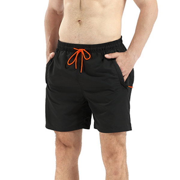 Sorte shorts lynlåslomme herre strandshorts Vandtætte Hurtigtørrende. XL