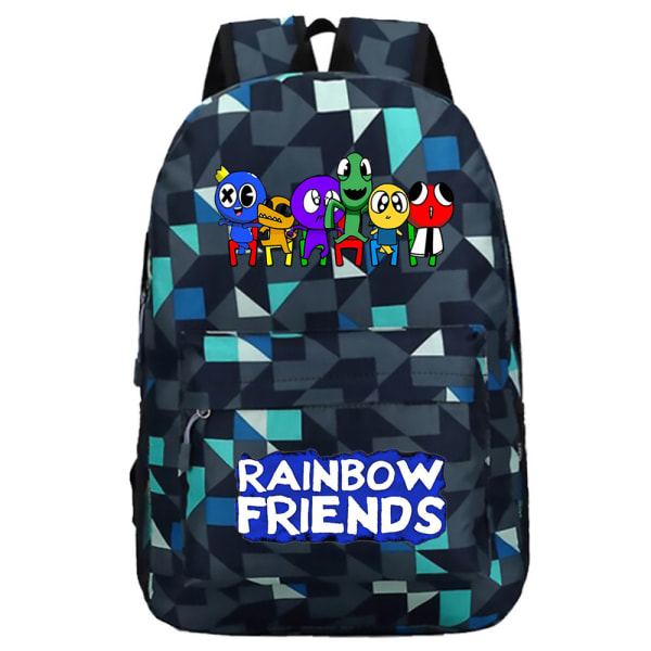 Roblox Rainbow Friend -reppu suurikapasiteettinen opiskelija-koululaukku v B