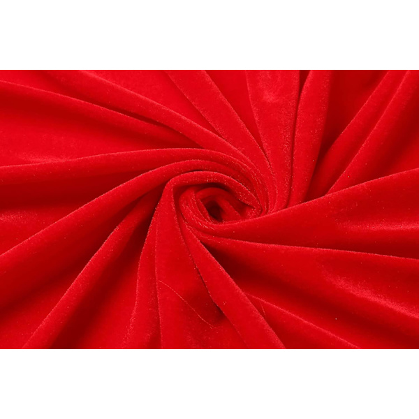 Velvet Hooded Cape Unisex Wizard Halloween Christmas Cosplay zy red 110cm