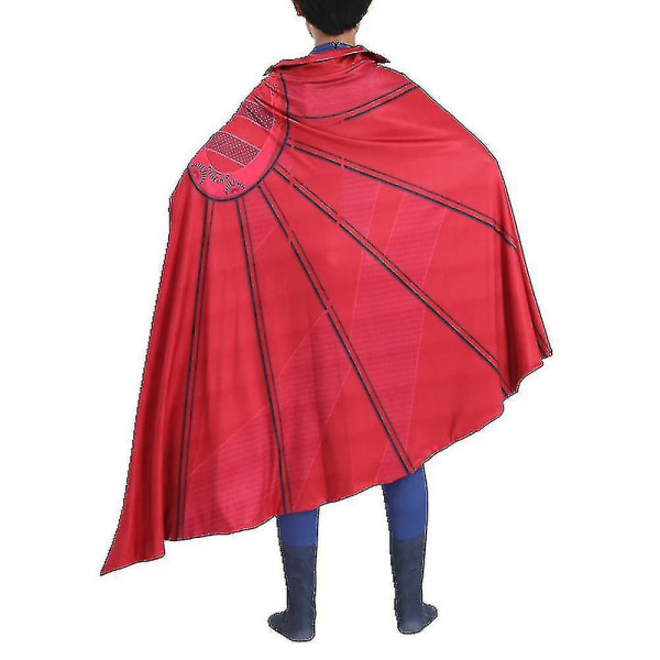 Barn/menn Doctor Strange Halloween Costume Jumpsuit + Cape Outfit Set Mens 6-7Years