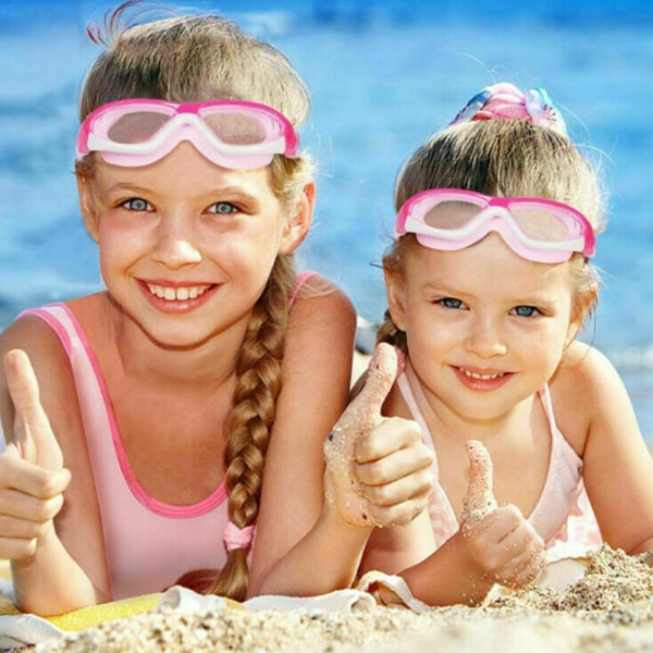 Barns anti-dimma simglasögon simbassäng simning . Pink