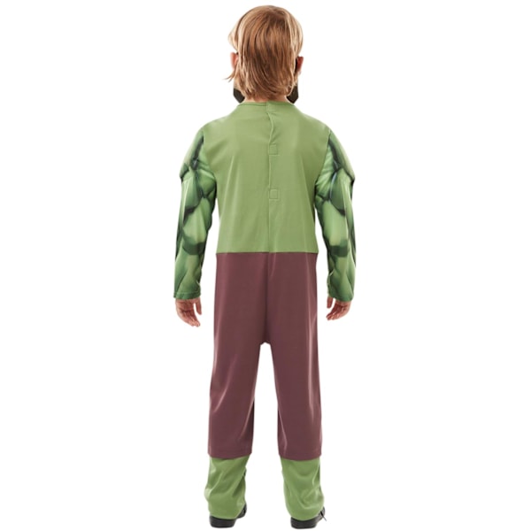 Hulk deluxe 110/116 cl (5-6 år) muskeldragt med maske hulken -1