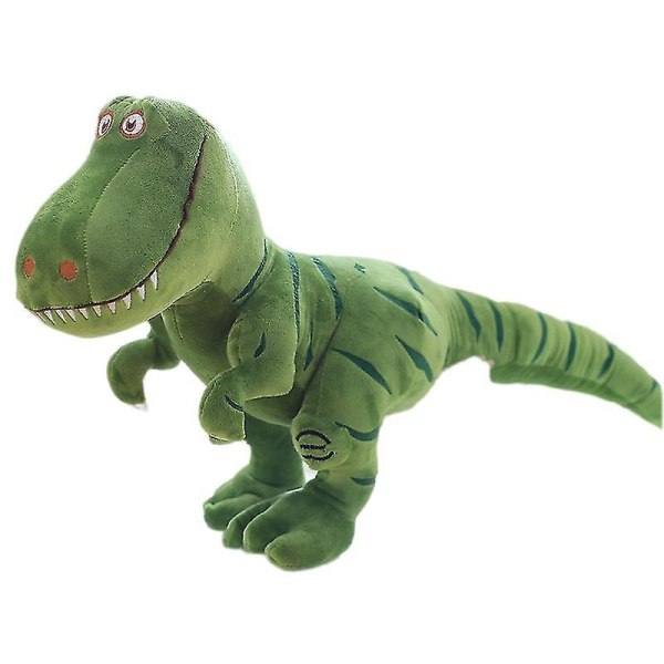 Grön Jurassic Simulation Dinosaur Tyrannosaurus Rex Plyschleksaksfigur Z 55cm