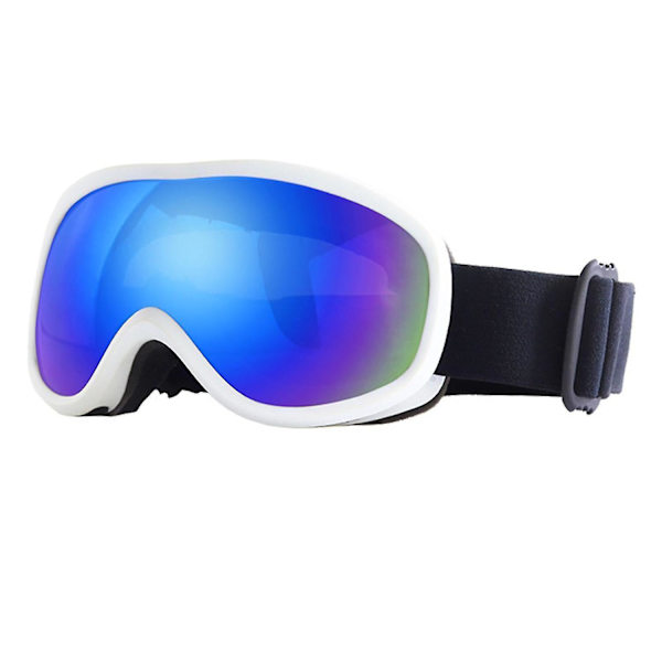 Skidglasögon dubbellins, vintersnösportsnowboardglasögon, bredfältsfär, 100% uv K