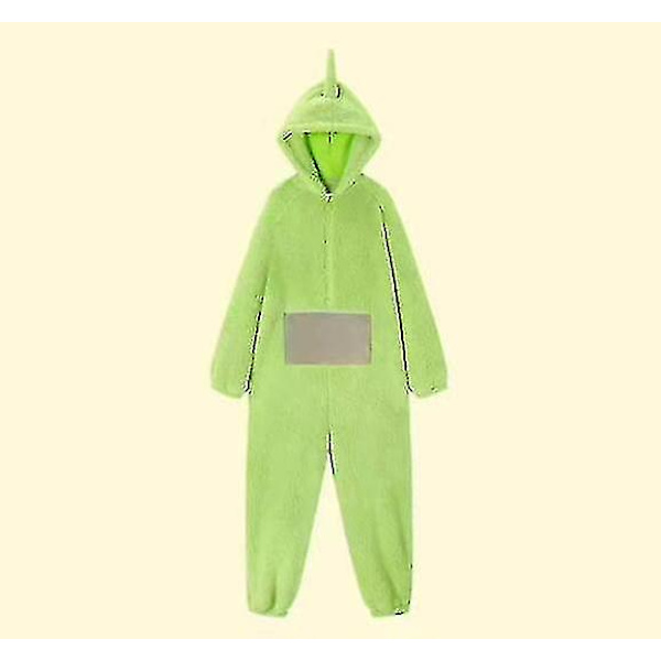 Unisex Teletubbies Kostymer Disi Onesies Lala Cosplay Pyjamas Vuxen Pyjamas V Green M