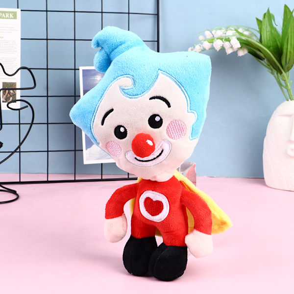 Plim Plim Clown plysjlekedukke Kawaii utstoppet plysjlekedukke -1