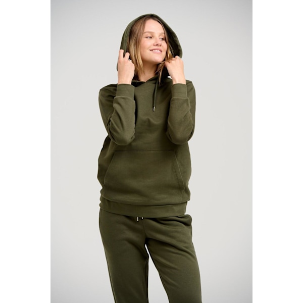 Basic hættetrøje Sweat - Mørkegrøn H XS