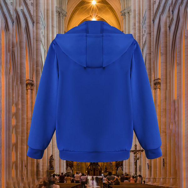 Onsdag Adams Xavier Thorpe frakke og hat cosplayer samme stil som Z X Blue XL