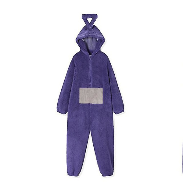 Teletapit One Piece Pyjama aikuisten paksuuntunut Coral Fleece K Purple XL
