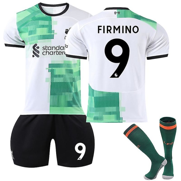 Firmino #9 Jersey Liverpool 23/24 sæson fodbold T-shirts sæt til børn, ungdom V Kids 16