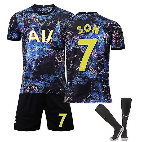 Son #7 tröja Tottenha Hotspur 2122 Fotboll T-shirts Jersey Set zV m