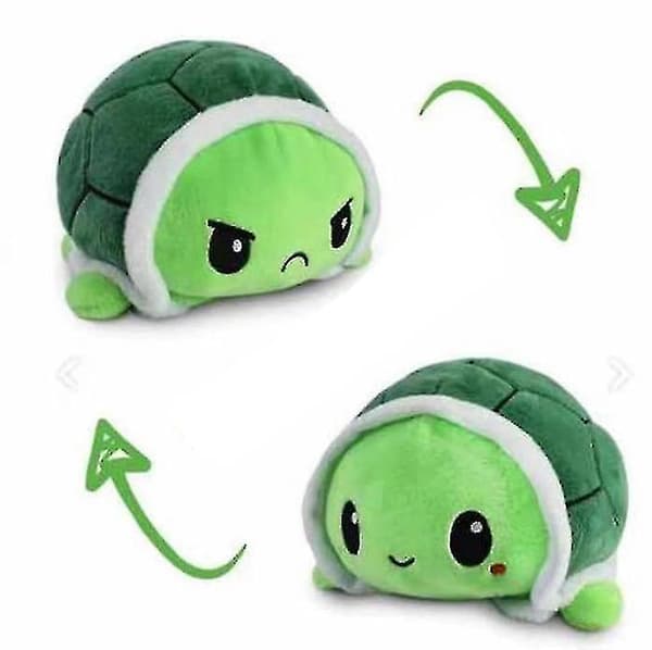 Vändbar Turtle Plyschleksak