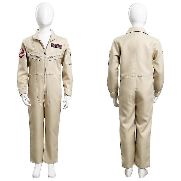 Nye Kids Ghostbusters Cosplay Costume Jumpsuit antrekk Halloween Carnival Dress - M