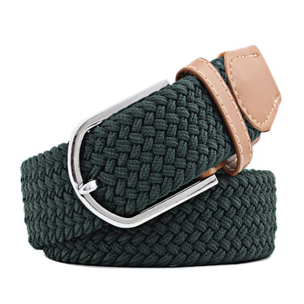 Bälte canvas tyg 26 färger storlek W26 - W36 skärp kläder - CNMR green one size