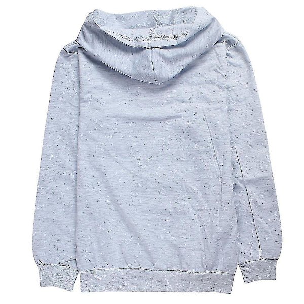 Barn Pojkar Prestonplayz Långärmad Huvtröja Pullover Sweatshirt Toppar CNMR Grey 11-12 Years