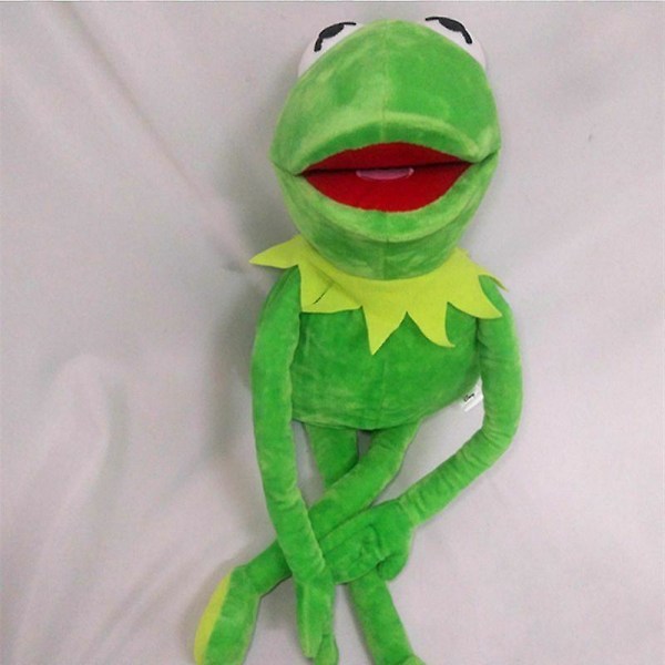 Julegave til børn 22" Kermit The Frog Hånddukke Blødt plys dukkelegetøj 58cm