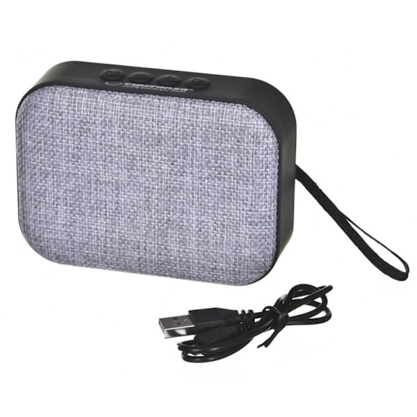 Esperanza - Bluetooth Högtalare med FM Radio - Grå CNMR black