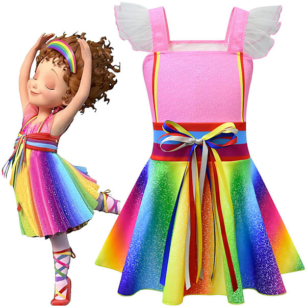 Party Girls Anime Cosplay Pretty Nancy Rainbow Mekko Princess zy Rainbow Mekko 140cm - 110cm
