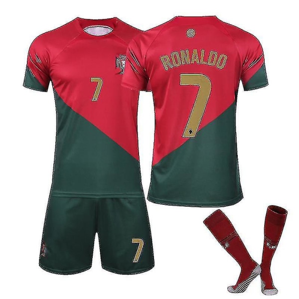 Ronaldo skjorte Portugal Hjemme skjorte Ronaldo 7 CNMR Kids 28