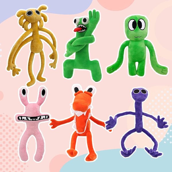 Rainbow Friends Tøjdyr Legetøj Blue Monster Blødt plys Y