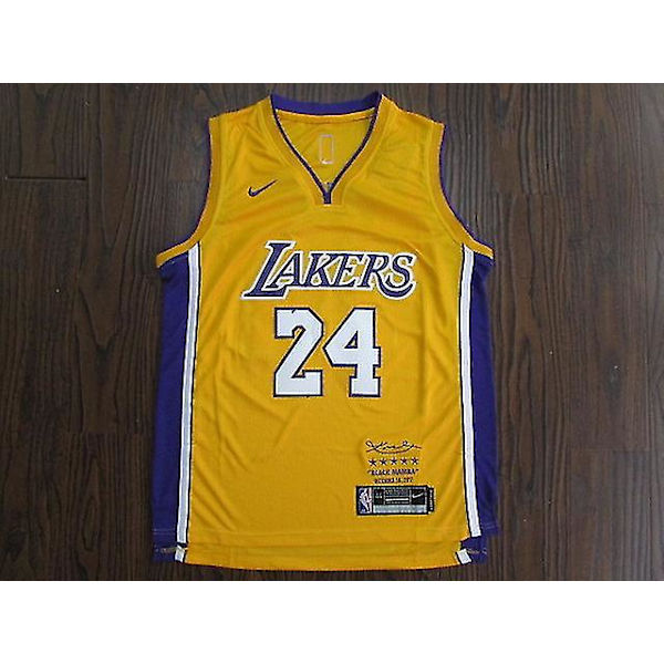 #24 Bryant # 30 Curry Basketball T-shirt Jersey Uniformer porte Tøj Team CNMR BRYANT Yellow 24 S