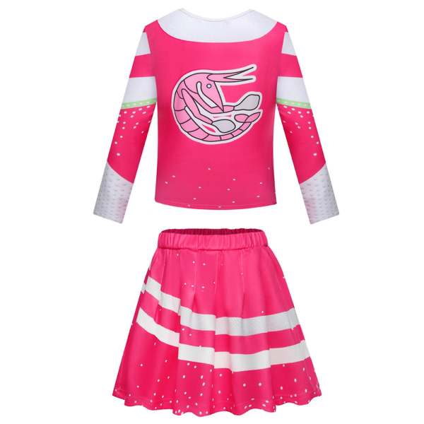 3-10 år Barn Flickor Zombies 3 Cheerleader Outfit Cosplay Outfits Set Z CNMR 3-4 Years