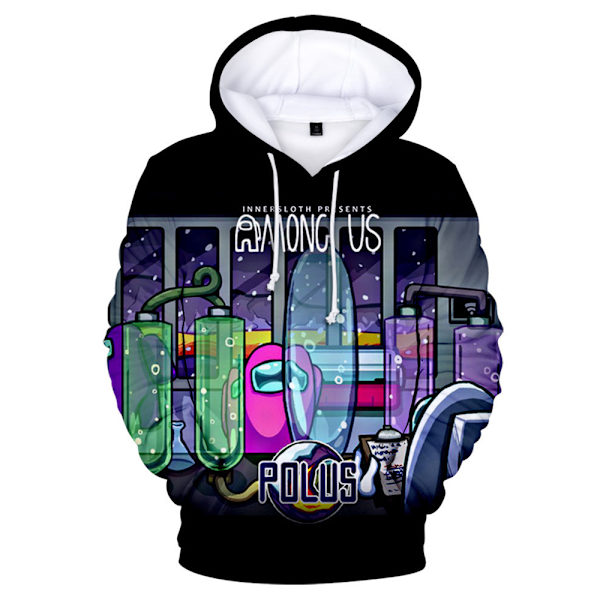 Among Us 3D Print Barn Huvtröjor Med ickor Sweatshirt H F 110cm