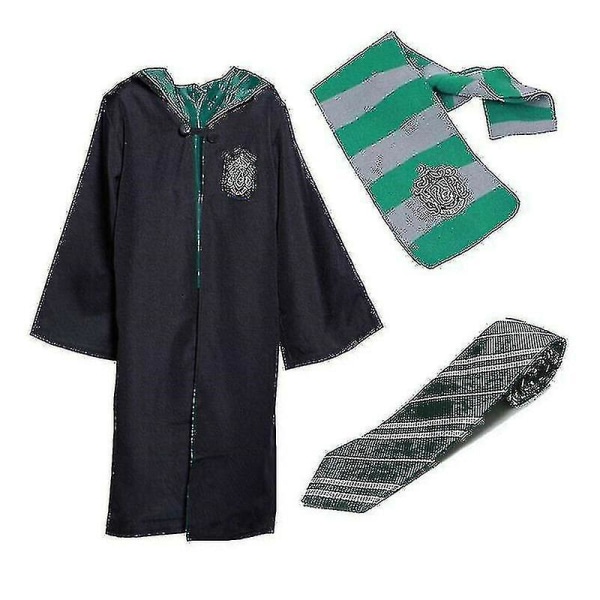 Børne Harry Potter 3 stk sæt Cosplay Costume_s CNMR Green XXL