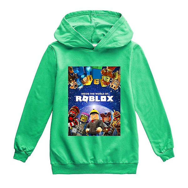 Vår Høst Roblox Barneklær Gutter Jenter Grafisk T-skjorte Tenåringer Hettegensere Hettegenser Topp Barneklær 2-16 år CNMR 130 7-8Y as show4