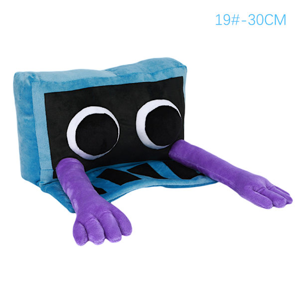 Rainbow Friends kosedyreleker Blue Monster Myk Plysj Dol / 19#