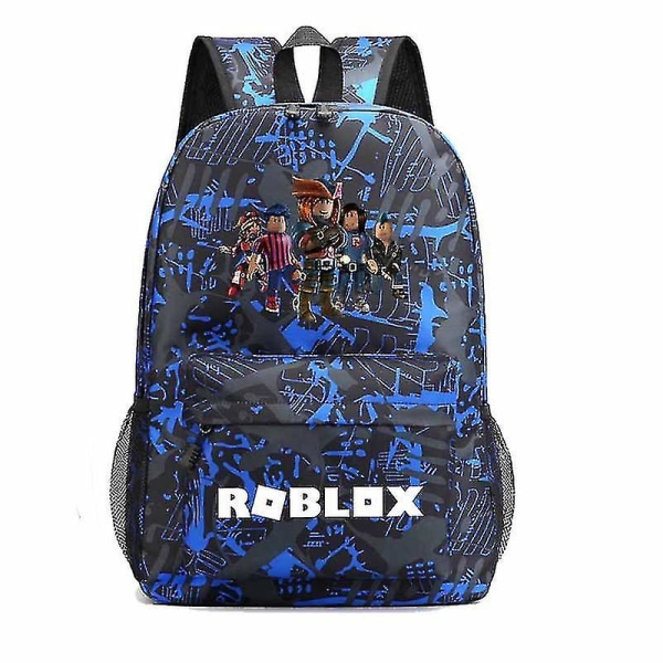 Roblox Game Surrounding Starry Sky Men and Women Ryggsekk Reiseveske Dataveske High School Student School Bag-3 V suit