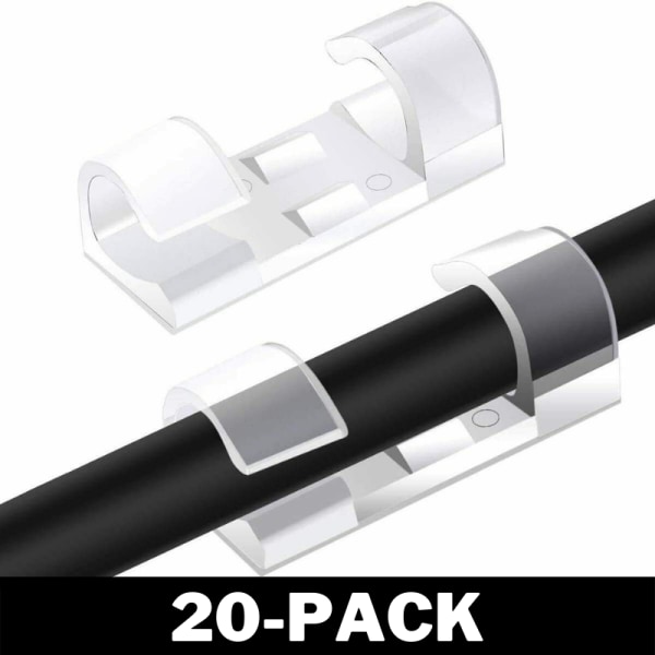 Kaapeliteline Smart - Läpinäkyvä ja itseliimautuva CNMR 20 Pack