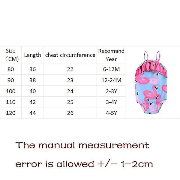Lasten uimahousut Triangle Supender Romper Summer Flamingo Print CNMR 100