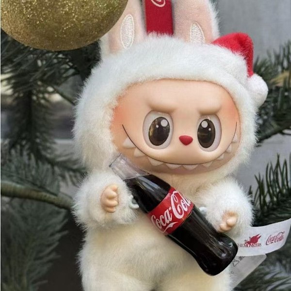 1-pakning POPMART The Monsters Labubu Coca-Cola Plysj Overraskelsesbo B cola