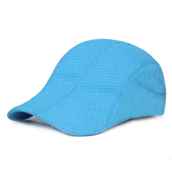 Kvinder Mænd Baretter Hat Peaked Cap Åndbare Baretter Forår Sommer Udendørs Rejse Cap Hatte H Blue Adjustable
