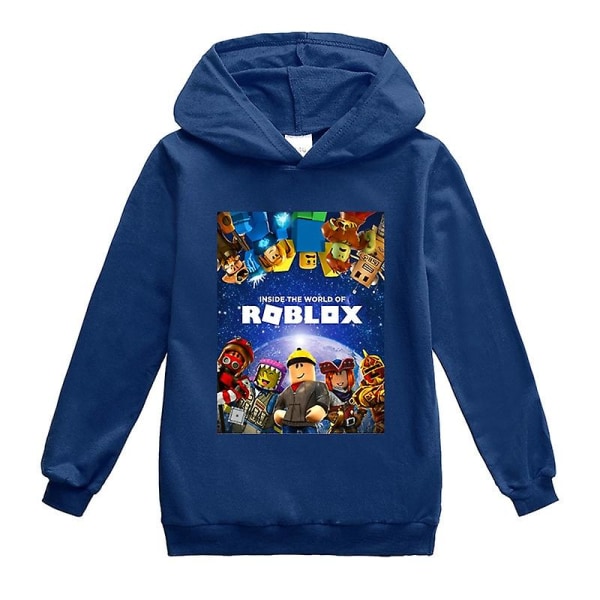Vår Høst Roblox Barneklær Gutter Jenter Grafisk T-skjorte Tenåringer Hettegensere Hettegenser Topp Barneklær 2-16 år CNMR 130 7-8Y as show6