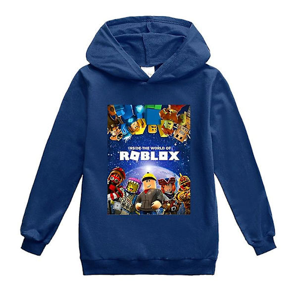 Vår Høst Roblox Barneklær Gutter Jenter Grafisk T-skjorte Tenåringer Hettegensere Hettegenser Topp Barneklær 2-16 år CNMR 150 11-12Y as show1