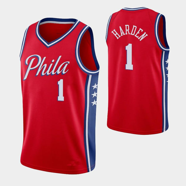 Ny sæson Philadelphia 76ers James Harden Nba basketballtrøje / M