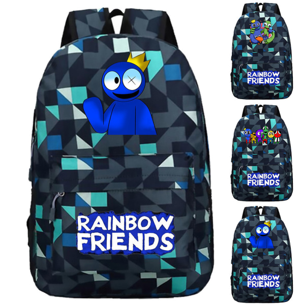 Roblox Rainbow Friend -reppu suurikapasiteettinen opiskelija-koululaukku v C