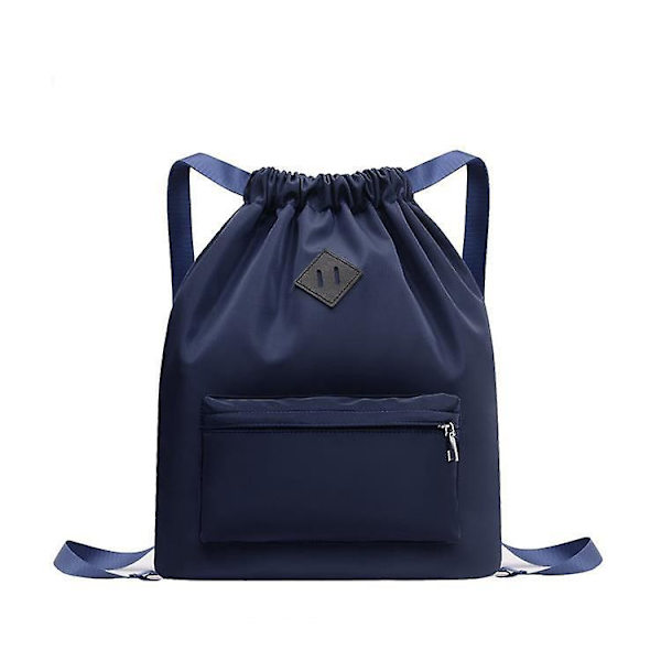 Kiristysnyörireppu Urheilu Gym Reppu Vedenpitävä String Bag Rantalaukku CNMR Blue