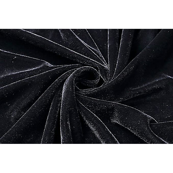 Velvet Hooded Cape Unisex Wizard Halloween Christmas Cosplay zy black 170cm
