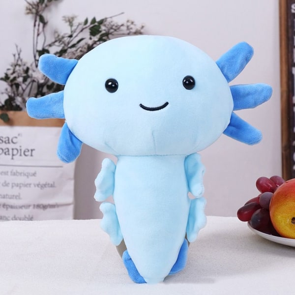 Axolotl plysj plysj plysj dukke koseleke 20 cm BLÅ Y blue