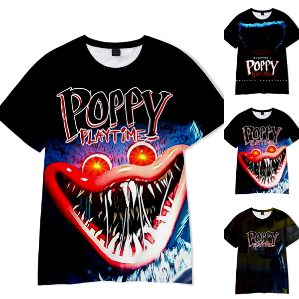 Poppy Playtime T-shirt för barn Pojkar 3D T-shirt kortärmad Z A 150cm