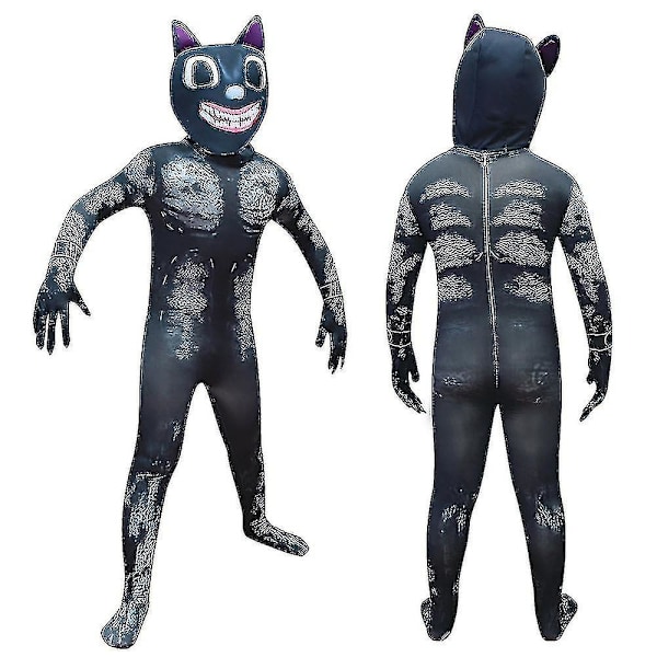 Halloween Kid Cartoon Kattekostume Fest Fancy Dress Outfit Set_y 6-7 Years