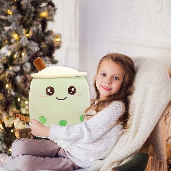 Bubble Tea pehmotyyny Super pehmeä nukkumistyyny sohvalle / 24cm green