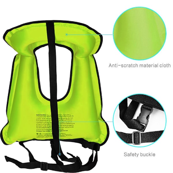 Kaesichildren's Float Oppblåsbar Svømmeredningsvest Water Safety Redningsvest CNMR Bright Red Kid