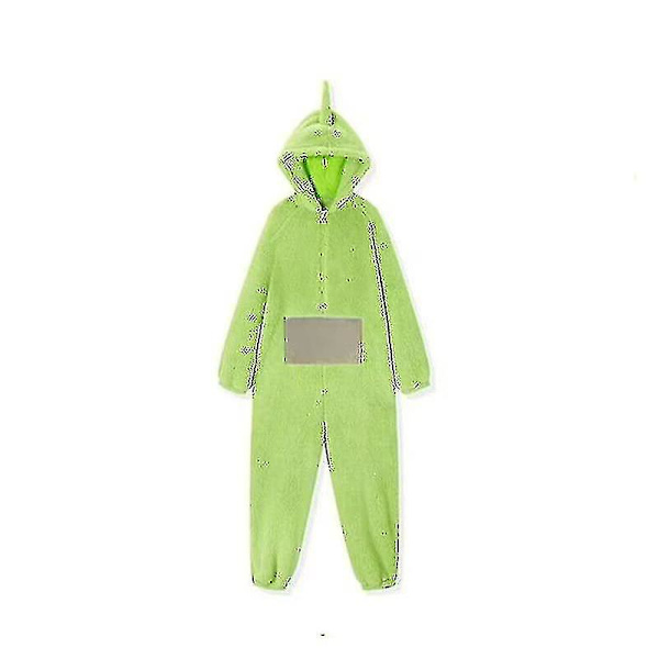 Anime Teletubbies Kostym Vuxen jul Pyjamas Pyjamas Sovkläder Jumpsuit CNMR Green L